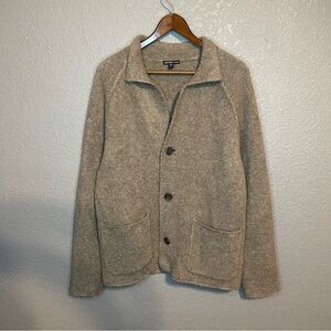 James Perse Taupe Wool Cardigan